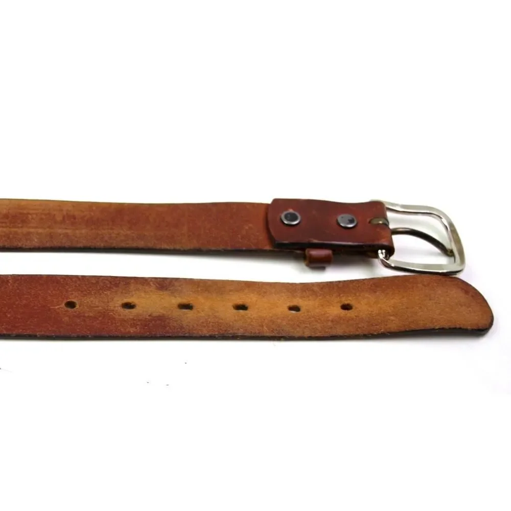 Levi's SADDLE BROWN GENUINE LEATHER 1.25"Wd CASUAL DRESS MEN'S BELT Sz 38/95 (8M - Picture 12 of 12